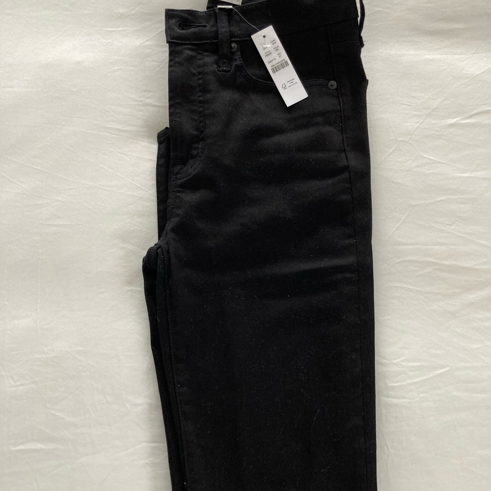 NWT J.Crew 10” highest-rise toothpick Jean in Black